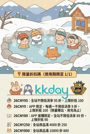 KKDAY 2026年11月促銷